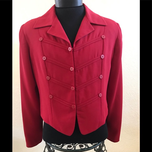 RED CASUAL CORNER SZ 10 JACKET - Picture 1 of 8